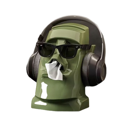 Stolna kutija za maramice s kamenim izgledom, za kućnu upotrebu, držač toaletnog papira s ugrađenim oprugom, velika kutija za maramice za dnevni boravak.