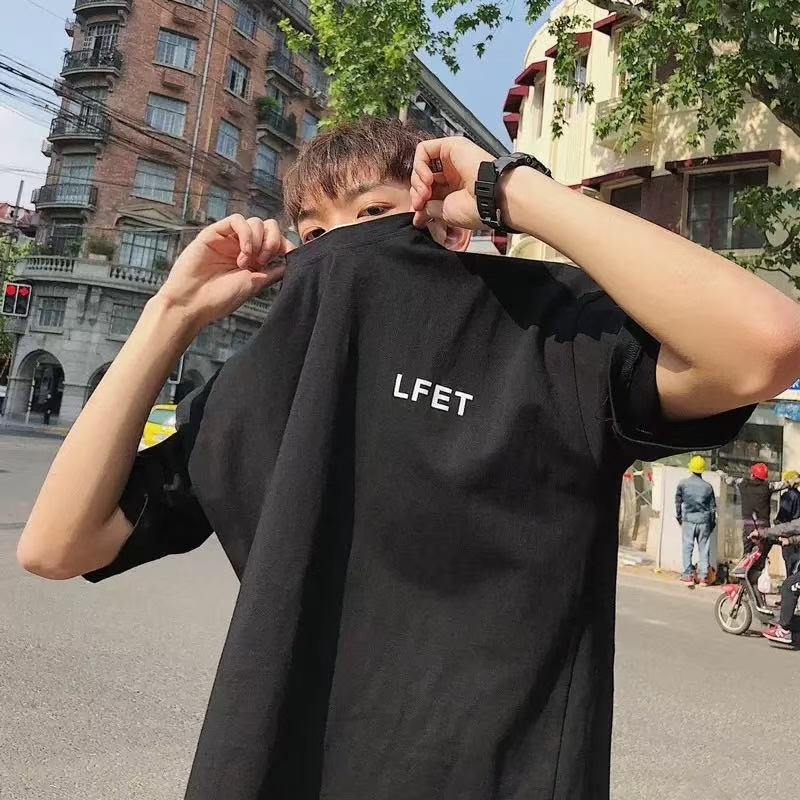 Ljetna muška majica s kratkim rukavima, široka silueta, korejski stil, moderna i svestrana