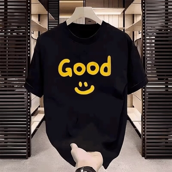 2024 novo američki streetwear majica s natpisom slovima, kratki rukav, muškarci, ljeto, širok kroj