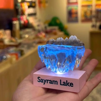 Sjajni 3D magnet za hladnjak od smole – putnički suvenir i kućni dekor, poklon