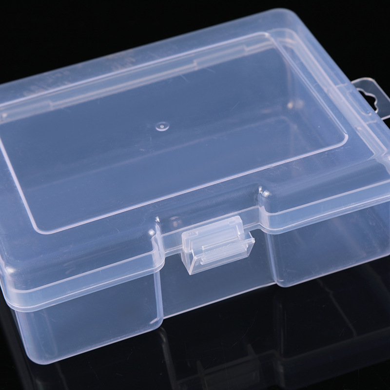 Prozirna pravokutna plastična kutija za pohranu s poklopcem za organiziranje dodataka