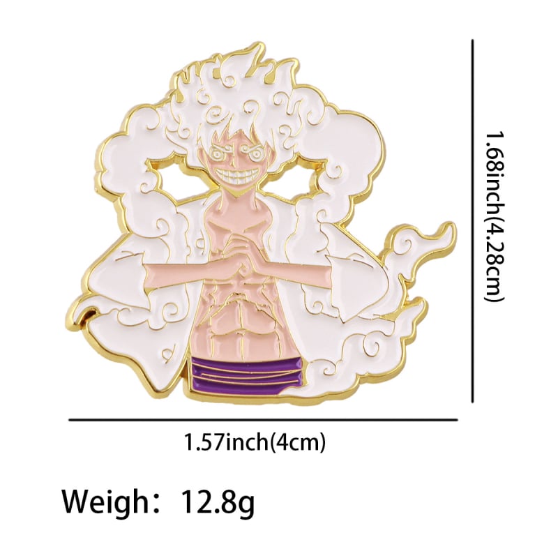 Kalóznap karikatúra kitűző, cinkötvözetből, olajcsepp felülettel, ruhákhoz és hátizsákokhoz
