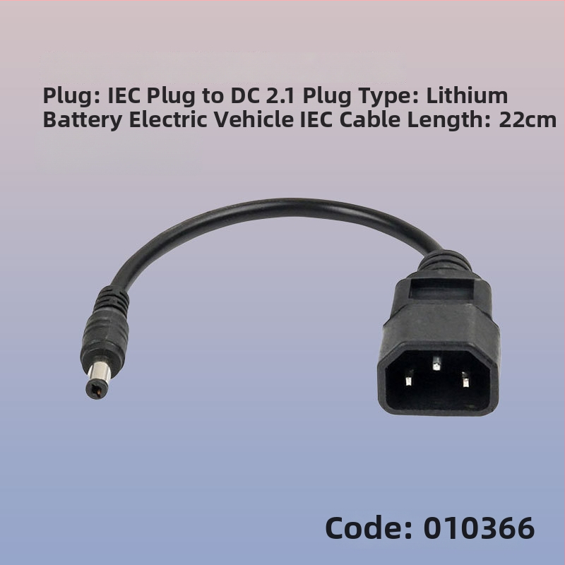 Kábel adaptér DC XLR konektora pre elektromobil s lítiovou batériou