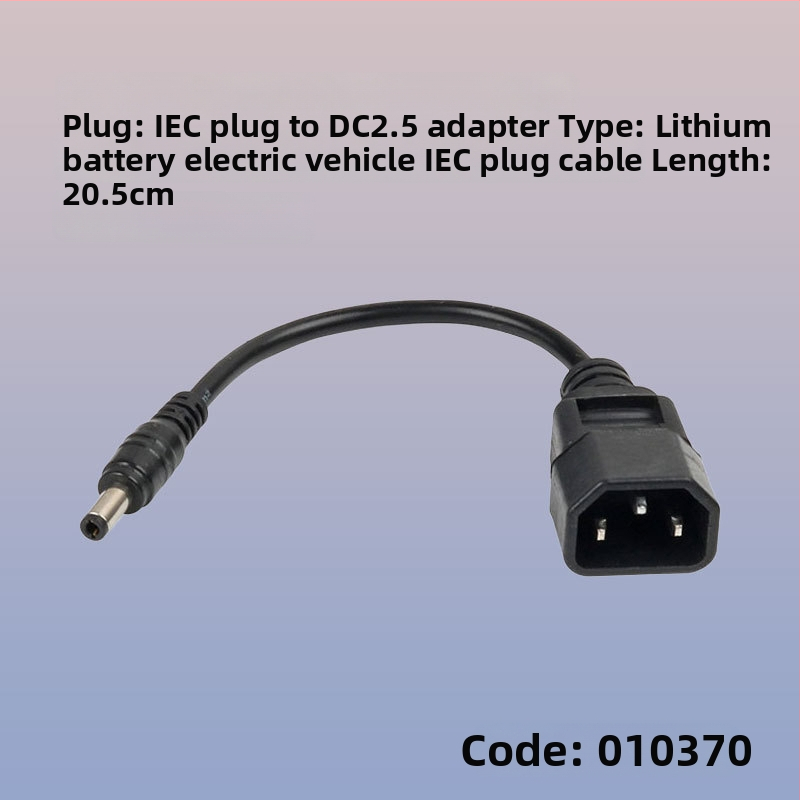 Kábel adaptér DC XLR konektora pre elektromobil s lítiovou batériou