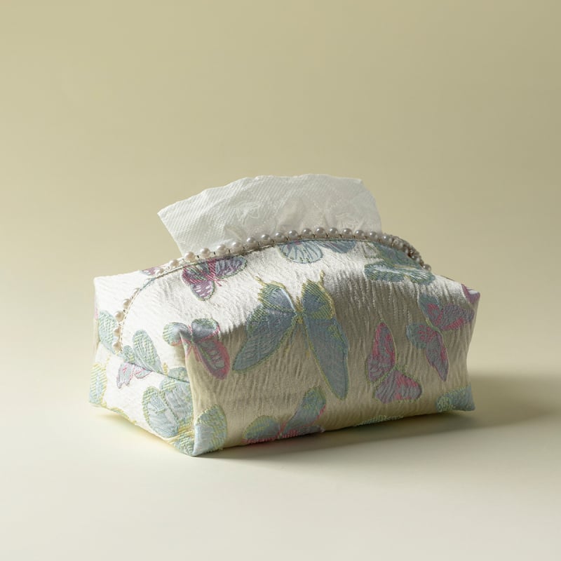 Új kínai stílusú, luxus textil zsebkendő-doboz, zsebkendő tartó és nappali dekoráció