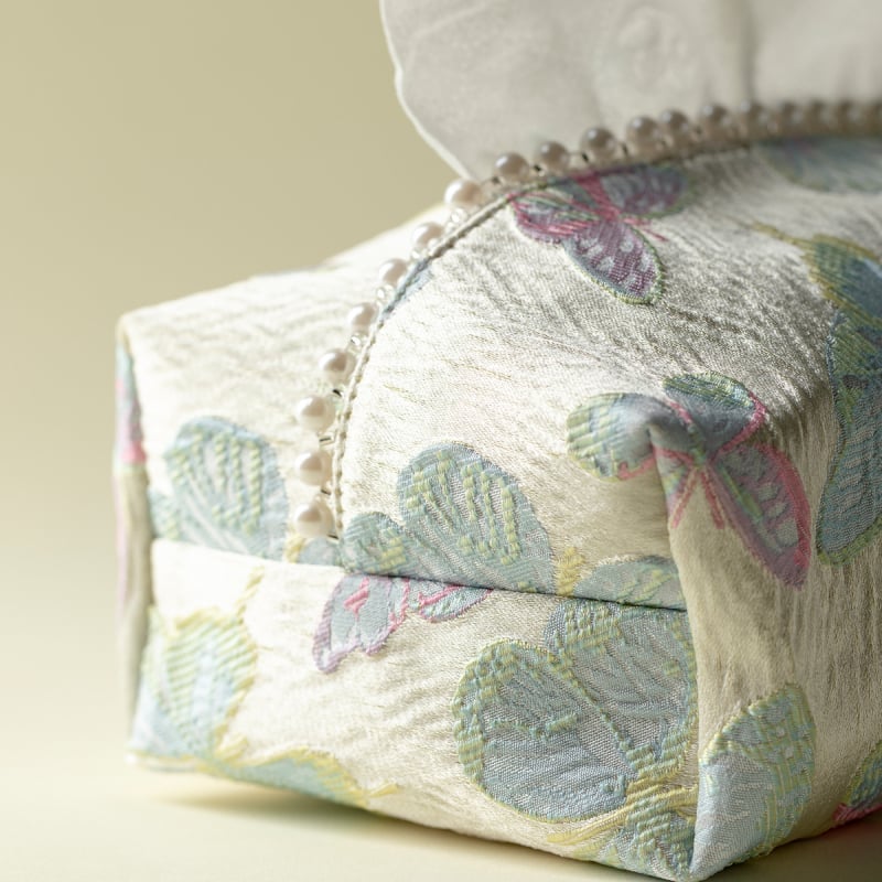 Új kínai stílusú, luxus textil zsebkendő-doboz, zsebkendő tartó és nappali dekoráció