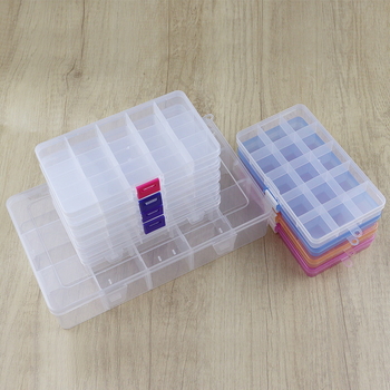 Plastična kutija za pohranu s 15 odjeljaka i poklopcem – organizator za nakit, alate, elektroničke komponente i ribolovni pribor
