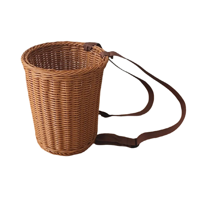 Ručni pleteni dječji koš za branje i kupovinu, vintage stil skladištenja
