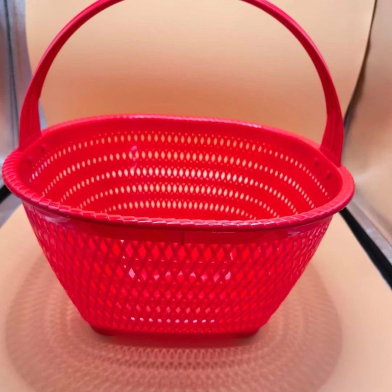 Plastična košara za voće i povrće, jaja, ručno pletene od imitacije ratana i bambusa, košarica za kupovinu, svadbeni dar