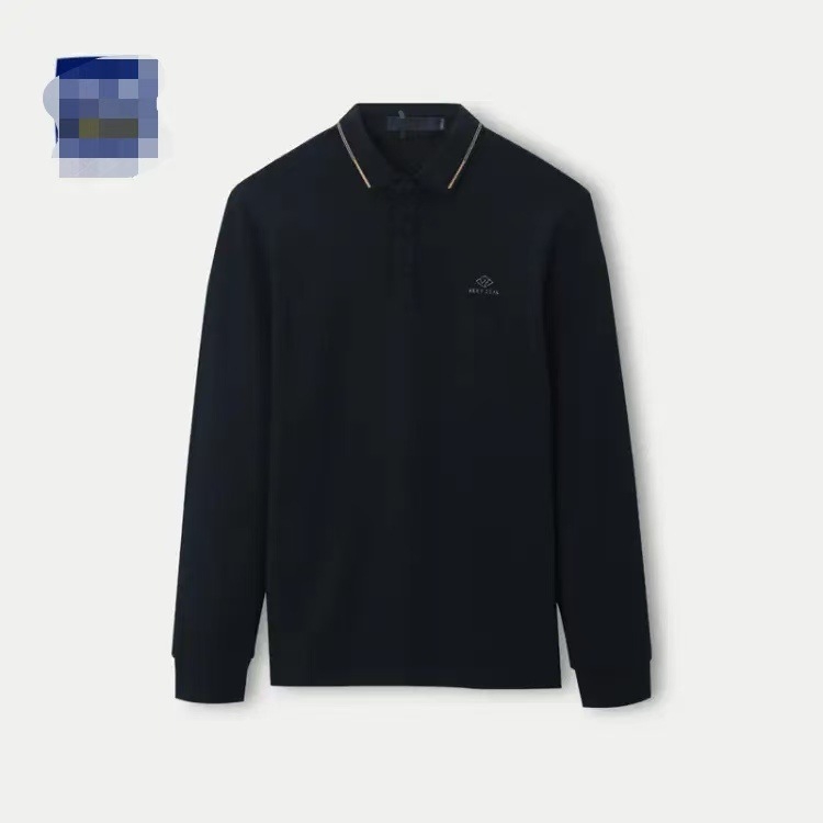 Muški polo s dugim rukavima, modalno-pamušna mješavina, za jesen-proljetnu sezonu, model 3Y400A