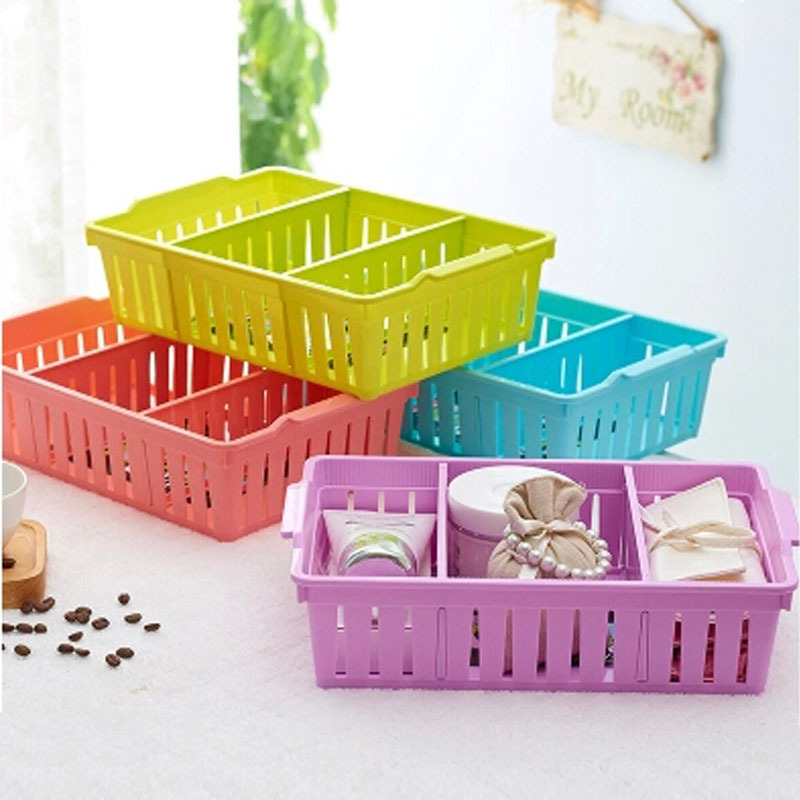 Plastična stolna košara za pohranu - minimalistički organizator za dom, kupaonicu i ured