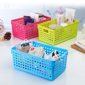 Minimalistička plastična košara za skladištenje – stolni organizator i koš za ladicu, japanski stil