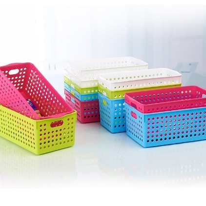 Minimalistička plastična košara za skladištenje – stolni organizator i koš za ladicu, japanski stil