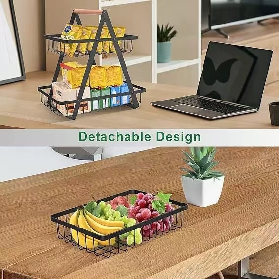Odvojivi višeslojni koš za skladištenje, višenamjenski koš za voće, moderni minimalistički stil