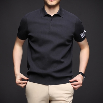 Muška polo majica od pamuka, kratki rukavi, jednobojna, slim fit, proljeće–ljeto