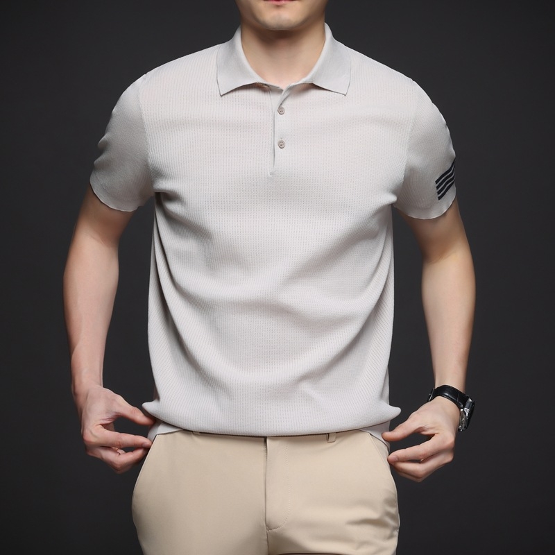 Muška polo majica od pamuka, kratki rukavi, jednobojna, slim fit, proljeće–ljeto