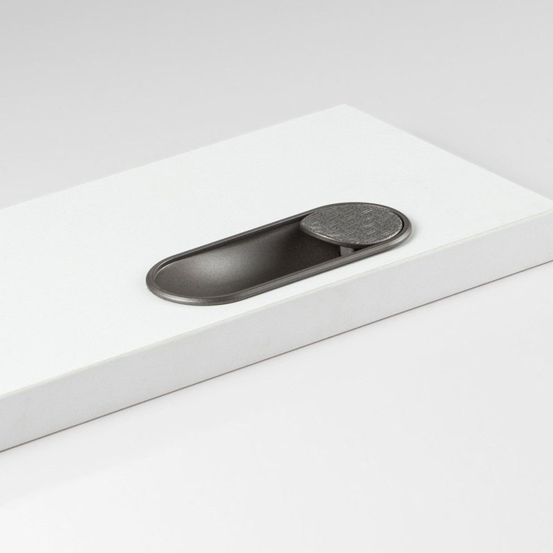 Skrivena ručka za ormariće i vrata od cinkove legure, ugradbena, moderni minimalistički stil, model 008