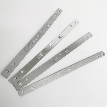 Željezna galvanizirana pločica za pričvršćivanje vrata i prozora, spojna pločica za aluminijske legure, ravna pločica, debljina 0.6–1.5 mm