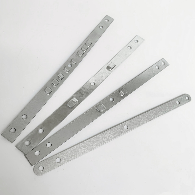 Željezna galvanizirana pločica za pričvršćivanje vrata i prozora, spojna pločica za aluminijske legure, ravna pločica, debljina 0.6–1.5 mm