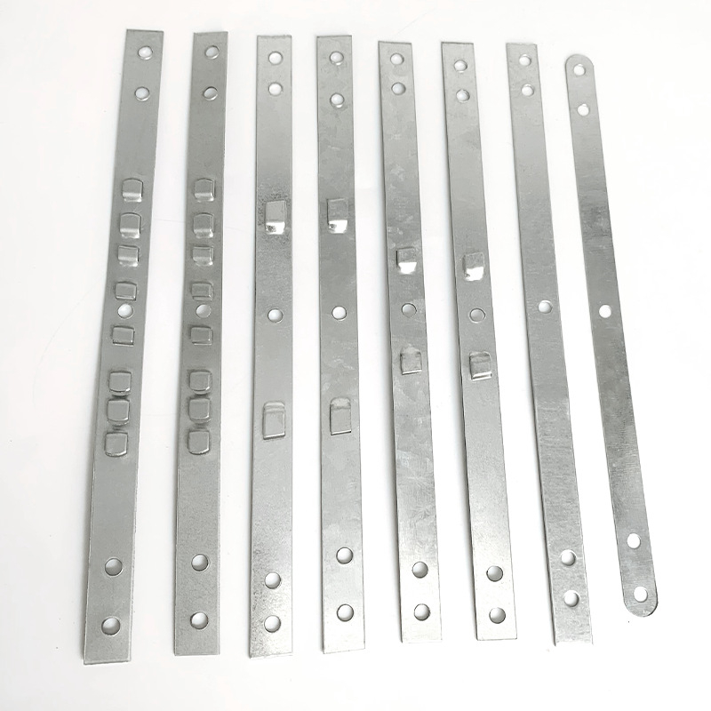 Željezna galvanizirana pločica za pričvršćivanje vrata i prozora, spojna pločica za aluminijske legure, ravna pločica, debljina 0.6–1.5 mm