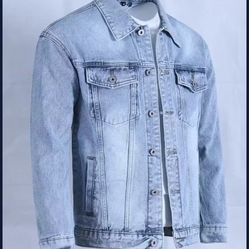 Férfi denim dzseki slim fit, retro Hongkong-stílus, mindennapi külső ruházat tavaszra és őszre