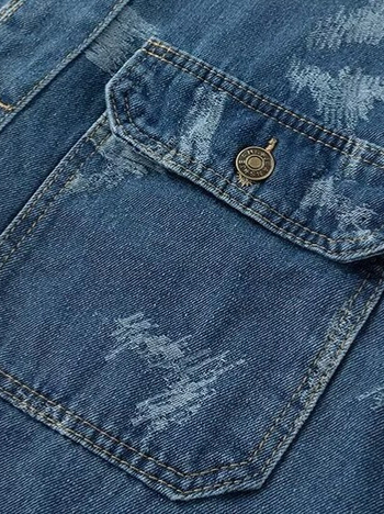 Plusz méretű 8XL férfi denimdzseki, 2024 tavasz-őszi, jacquard vintage mosott, hétköznapi