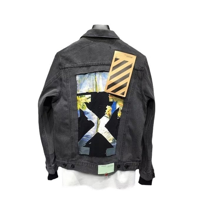 Férfiaknak szóló amerikai retro denim dzseki őszre, magas utcai divat, munkás dzseki, bő szabás, rever gallér