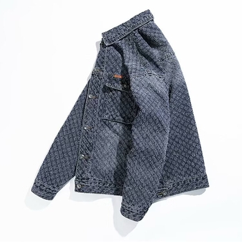 Férfi denim dzseki – amerikai magas színvonalú stílus, őszi-téli szezon, laza szabás, hétköznapi munkaruházat