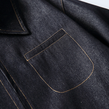 Beijie férfi denim dzseki, 2026 tavasz, homokmosott felület, retro stílus, szabad szabású munkásdzseki