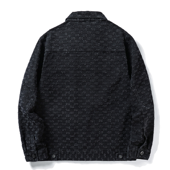Maple House férfi denim dzseki, 2024 tavasz-ősz, trendi reveres dzseki