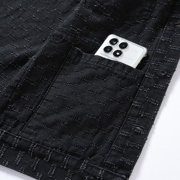 Maple House férfi denim dzseki, 2024 tavasz-ősz, trendi reveres dzseki