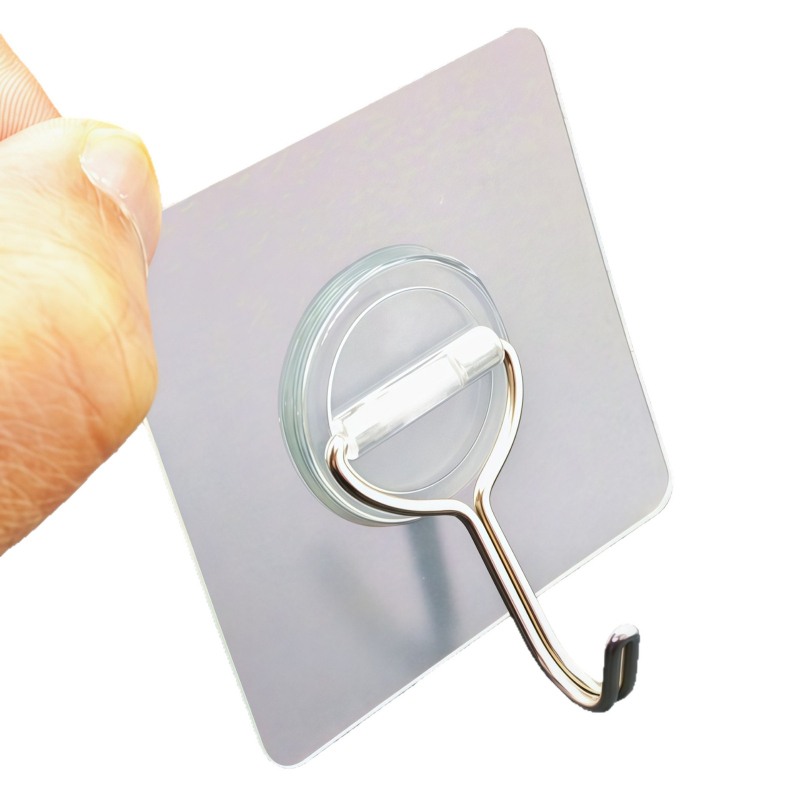 Prilagođeni PVC ljepiljivi kuk za zid, jednostruki zidni kuk, minimalistički dizajn, nosivost 5 kg