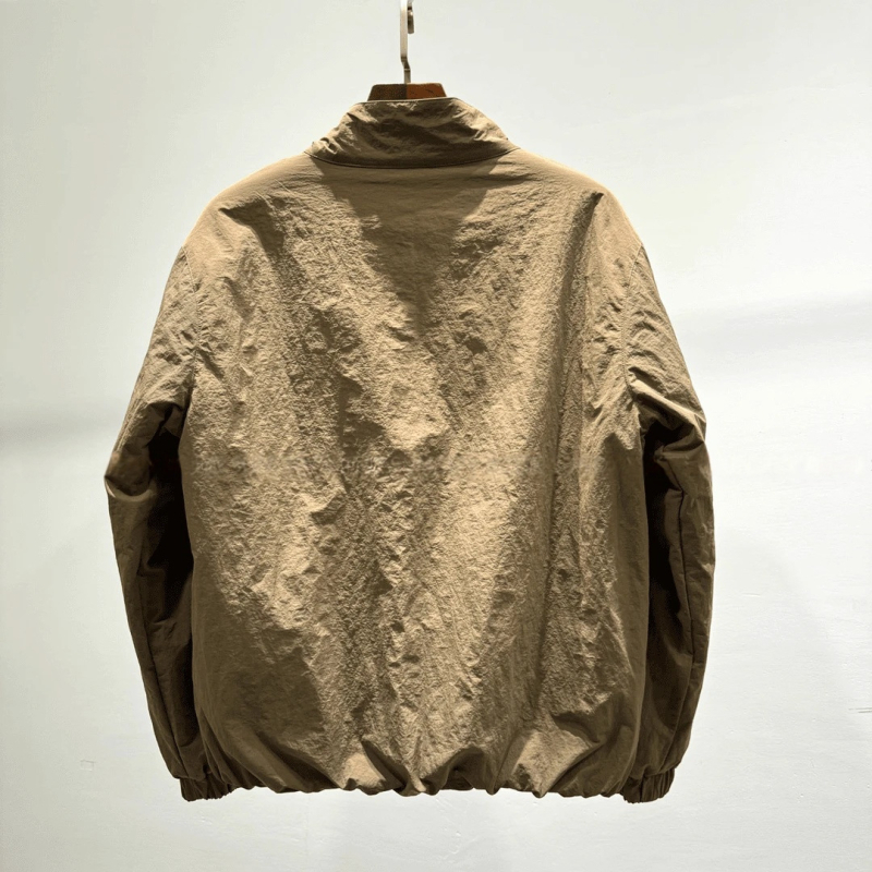 Férfi koreai stílusú slim-fit lezser dzseki, téli szezonra, egyszínű