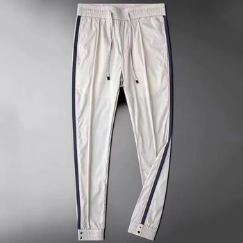 Muške ljetne sportke hlače od ice-silk, uski kroj, tanke, prugaste, brzo se suše