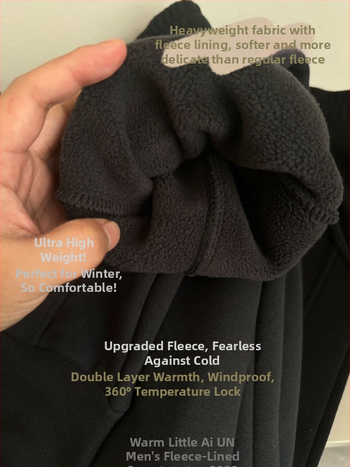 Férfi melegítő nadrág fleece-béléssel, meleg és laza szabású, jogger-stílus