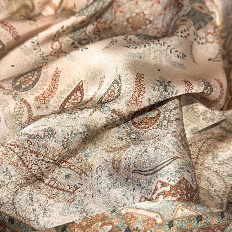 Șal cu imprimeu retro Cashew Pattern, din poliester, pentru femei, versatil pentru utilizare de zi cu zi, senzație elegantă de înaltă clasă, multifuncțional pentru călătorii și protecție solară la gât