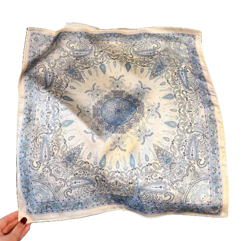 Șal cu imprimeu retro Cashew Pattern, din poliester, pentru femei, versatil pentru utilizare de zi cu zi, senzație elegantă de înaltă clasă, multifuncțional pentru călătorii și protecție solară la gât
