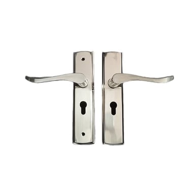 Unutarnja kvaka za vrata od aluminijske legure 1668A, duljina 220 mm, kvaka s 17 otvorima