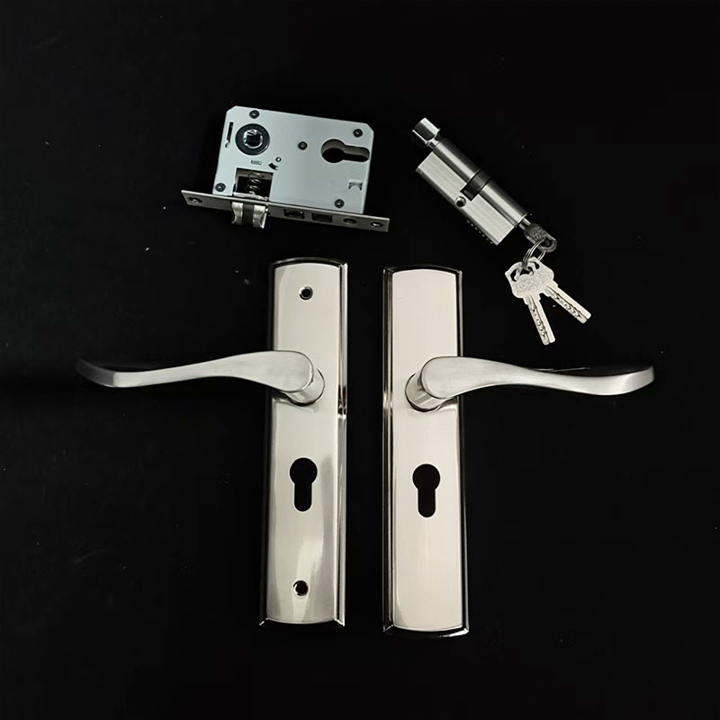 Unutarnja kvaka za vrata od aluminijske legure 1668A, duljina 220 mm, kvaka s 17 otvorima