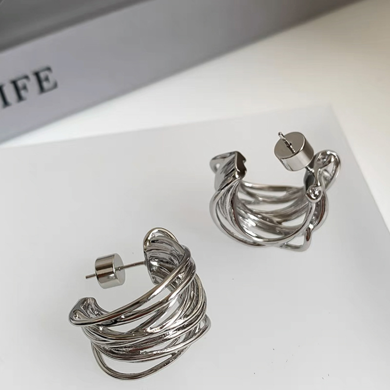 Naušnice malih kvadratnih oblika korejskog stila za žene, minimalistične, svestrane i elegantne