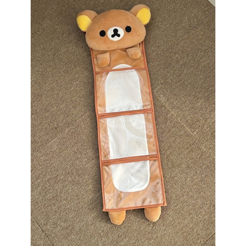 Rilakkuma zidni organizator za pohranu za studentski dom, velika kapaciteta, visi na vratima, za žene