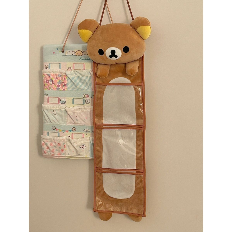 Rilakkuma zidni organizator za pohranu za studentski dom, velika kapaciteta, visi na vratima, za žene