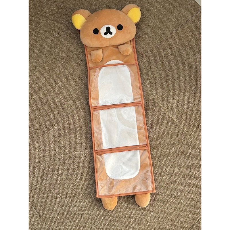 Rilakkuma zidni organizator za pohranu za studentski dom, velika kapaciteta, visi na vratima, za žene