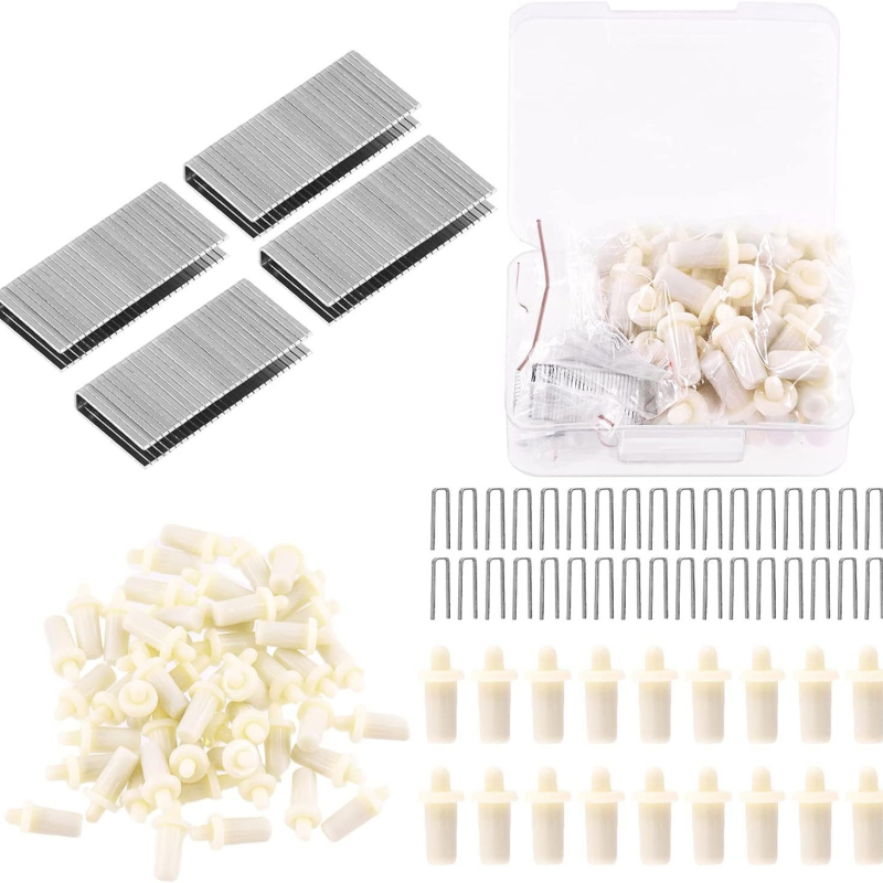 Set za popravak žaluzija, 200 komada, šipovi s oprugom, podloške i dodaci – kompletan set
