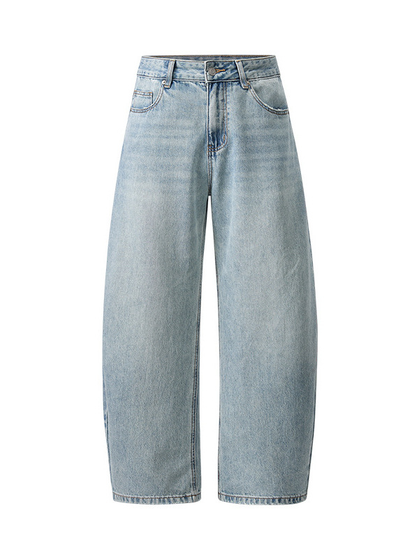 Férfi farmernadrág 2026 tavasz–ősz, retro mosott, laza szabás, egyenes szár, amerikai stílus, mindennapi viseletre alkalmas denim