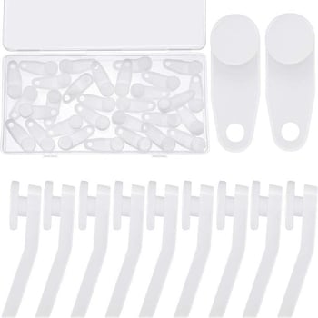 Set od 30 plastičnih kolotova za zavjese s kukicama