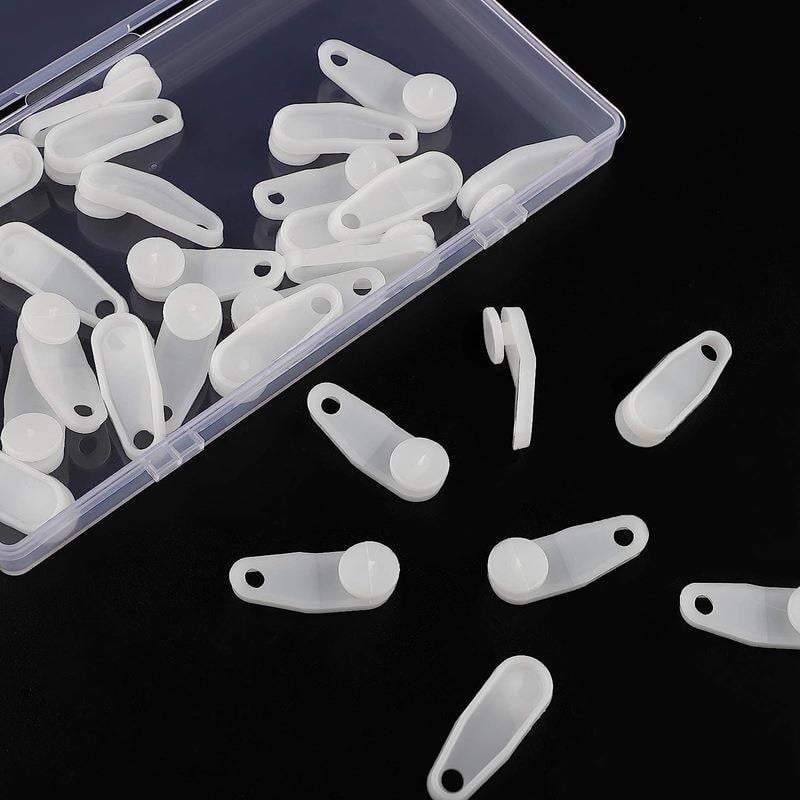Set od 30 plastičnih kolotova za zavjese s kukicama