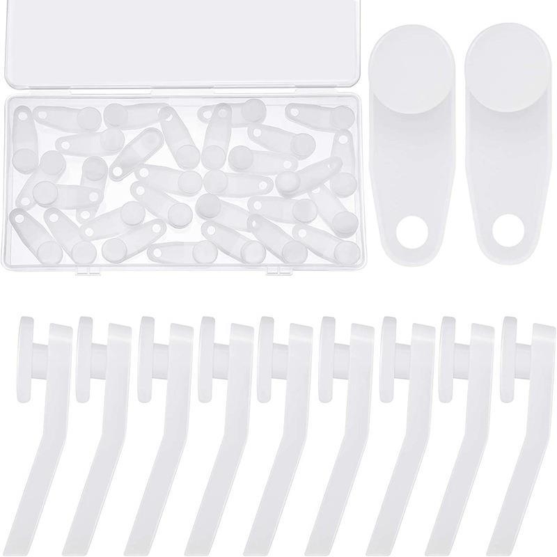 Set od 30 plastičnih kolotova za zavjese s kukicama
