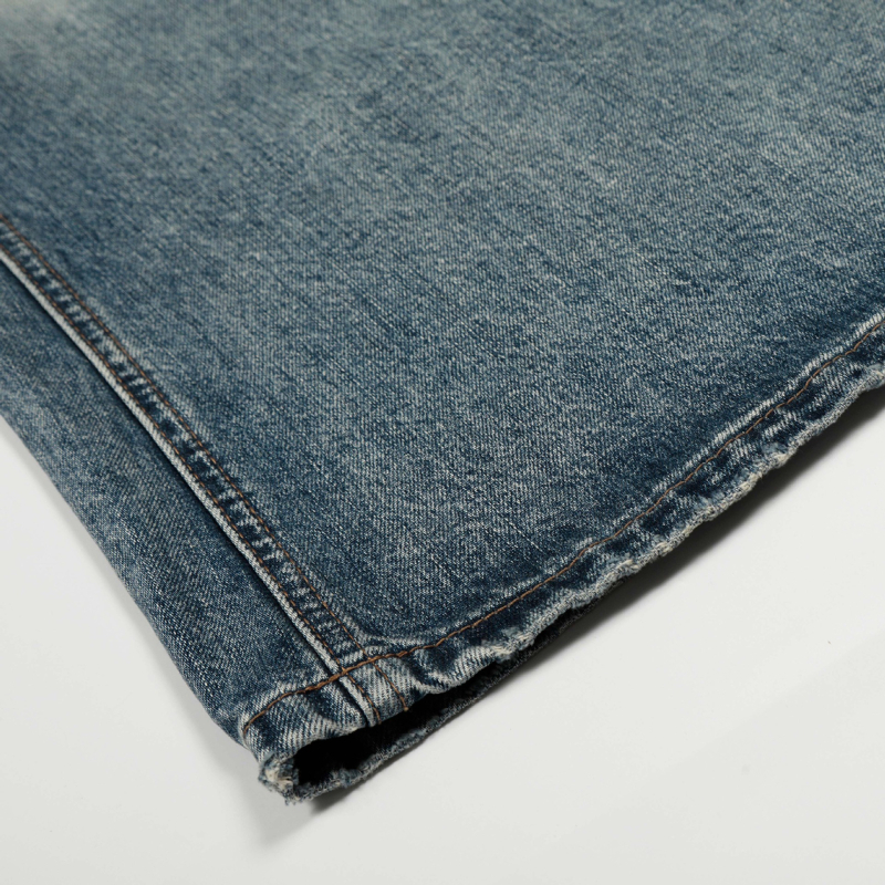 25 amerikai új modell, street-stílus, prémium mosott retro macskabajusz mintával, férfi lazább szabású farmer, Scimitar jeans