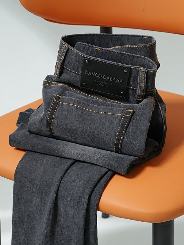 Muške traperice Lyocell denim – jesensko-zimski vintage kroj, uski kroj, rastezljive, svakodnevno nošenje